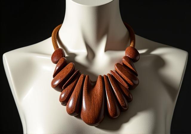 Collares únicos de madera